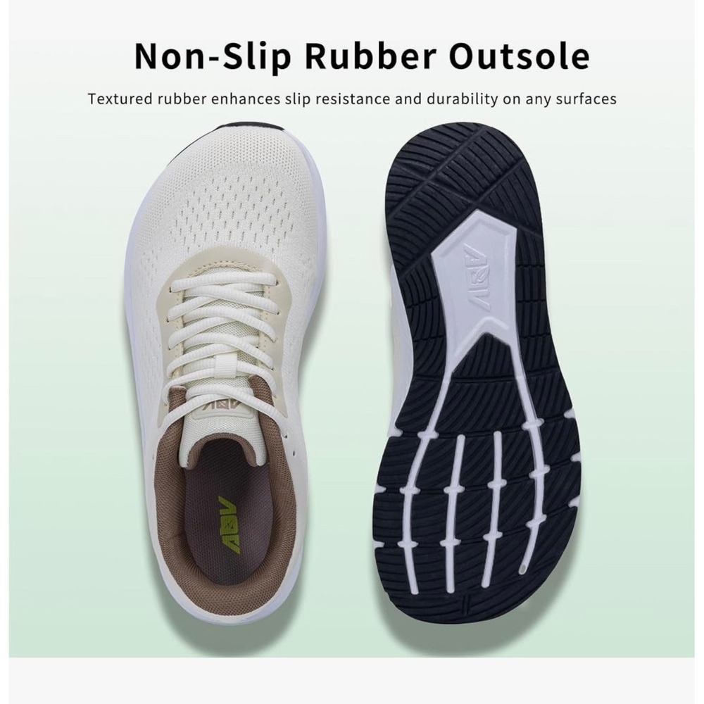 GyeBea ADV Womens Orthopedic Walking Sneakers Wide Toe Box Off White Size 9 - Picture 6 of 6